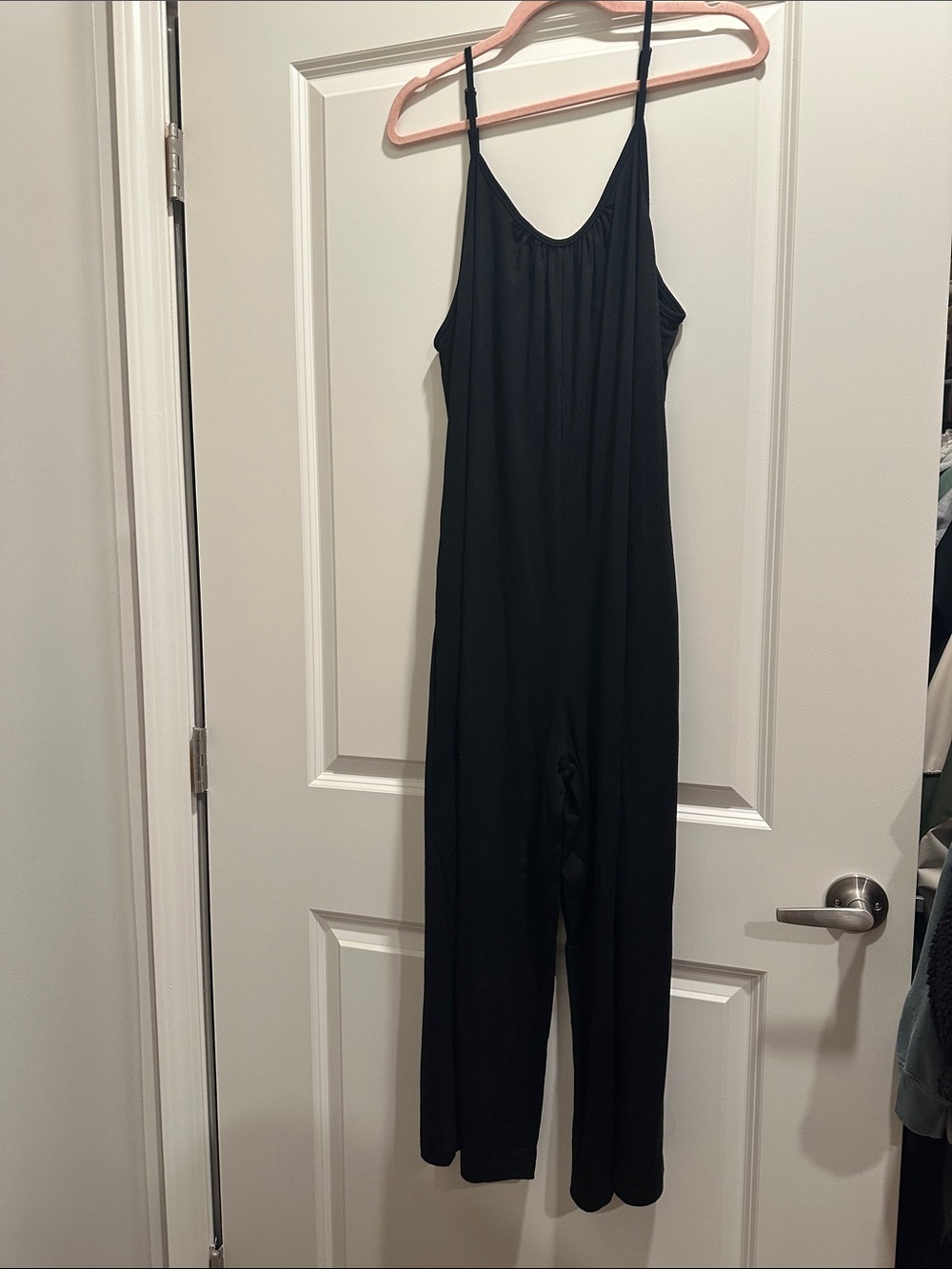Black Women's Jumpsuit - Classic Spaghetti Strap